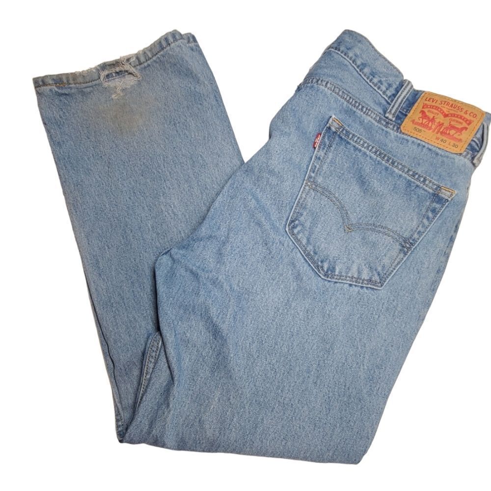 Levi's 505 denim jeans men's 40 x 30